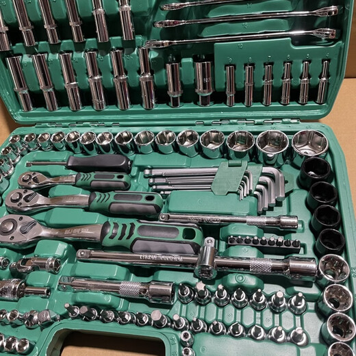 Yonghuan 150-piece auto repair tool set, socket wrench combination tool repair tool, car repair, car maintenance, 216-piece set, 72 teeth, auto repair grade, replace worn out with new ones