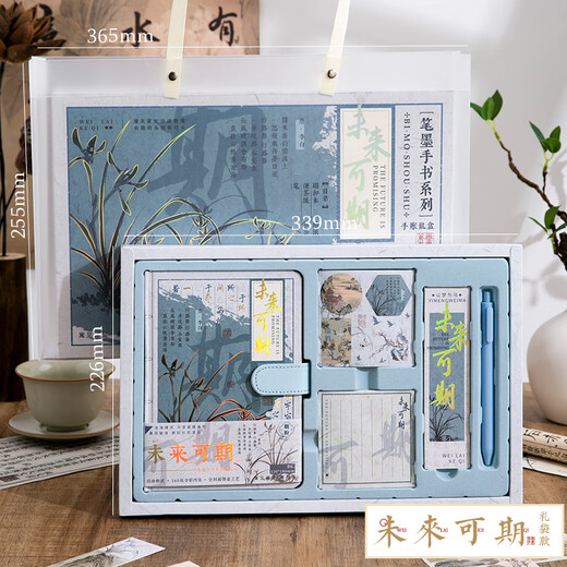 Big Cat Diary Graduation Gift Gift Gift Gifts for Teachers and Students High-Precision Laptop Gift Box Handbook Set Souvenirs Birthday Gift Gift Gift Gift Souvenirs for Girls and Boys Promising Future [Big Gift Box] + Gift Bag