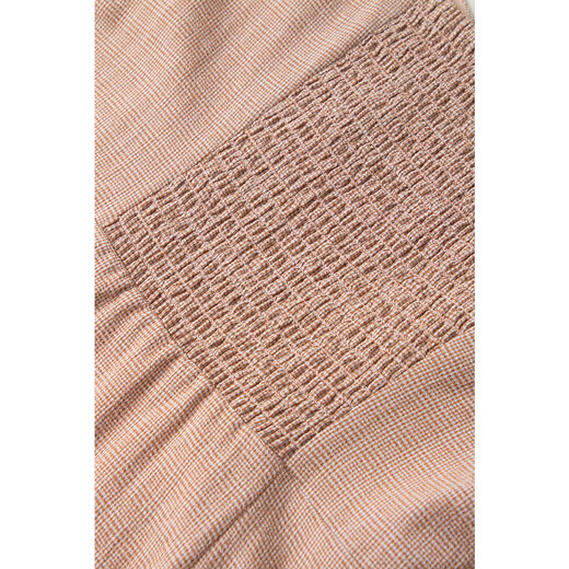 SEIFINI shopping mall same style SEIFINI square collar ruffle date dress 2024 summer new style women 3E4899941 gem brown S 155/80A