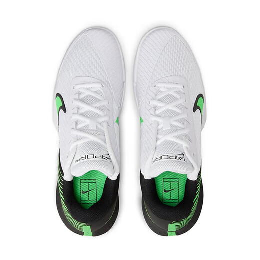 Nike Nike Tennisschuhe Herren Zoom Vapor Nadal Federer Professionelle Sneaker tragen resistente und nicht rutschende DR6191-105 Schwarzer und grüner Männer 44 28 cm