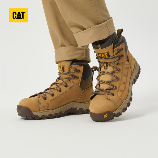 Cat Carter Martin Boots Botas de trabajo zapatos para hombres 24 botas de trabajo al aire libre multifuncionales de otoño al aire libre amarillo 42