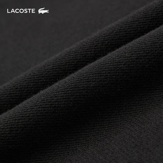 Lacoste French Crocodile Herrenkleidung loser Stil Baumwolle Runde Nackenpullover Sportpullover SH3878 031/Schwarz XL 6