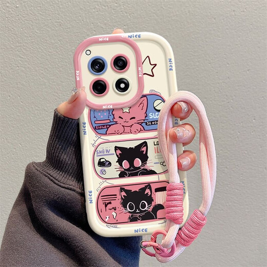 
The best choice is suitable for OnePlus 12 mobile phone case Ace cartoon ins Fengxingyan Cat Fashion Brand OnePlus AcePro Silicone OnePlus Ace3V mobile phone case OnePlus Ace3 full-inclusive anti-fall one round pier shell - white - BS3893 black cat OnePlus Ace 2