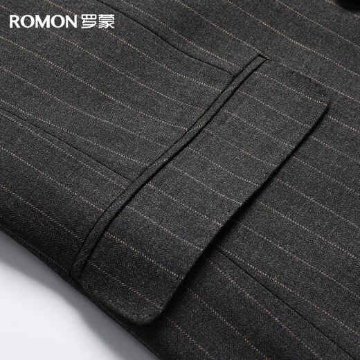 Romon suit suit men's suit men's suit double-breasted casual retro men's slim professional wedding groom's dress