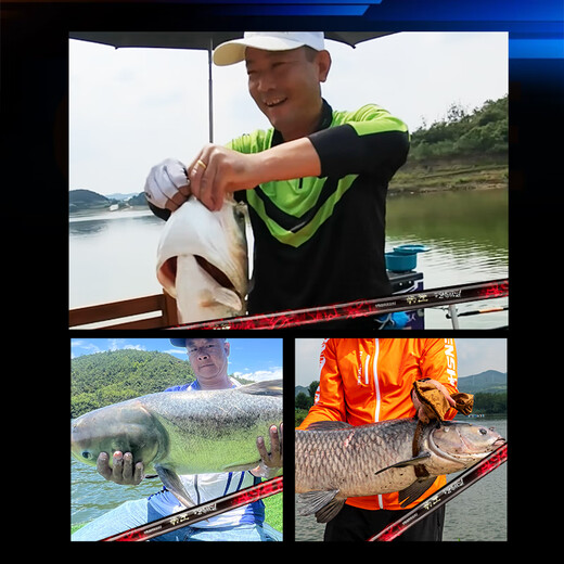 
Leader brand Assassin's extremely lightweight big fishing rod hand rod ultra-light super hard big fishing rod silver bighead carp fishing rod carbon fishing rod 7.2m The same style as Li Zhen of the Battle of the King
