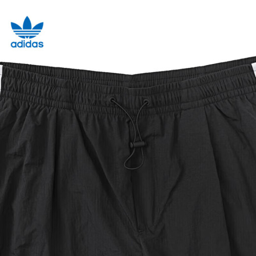 Adidas阿迪达斯三叶草复古直筒裤宽松运动阔腿男裤潮流时尚长裤 JW9896 XL