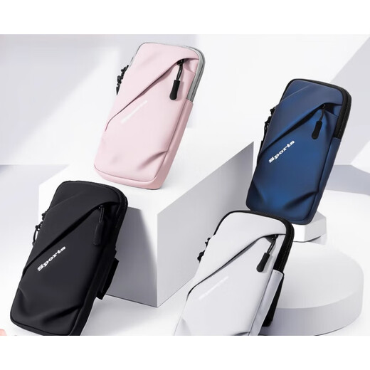 TLXT running mobile phone arm bag men's bag women's special fitness equipment arm wrist strap waterproof storage artifact arm sleeve arm classic black
