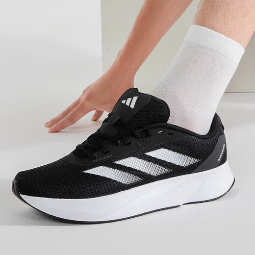 Adidas阿迪达斯男鞋夏季新款运动鞋缓震轻便透气休闲鞋子网面跑步鞋 ID9849 黑白 42