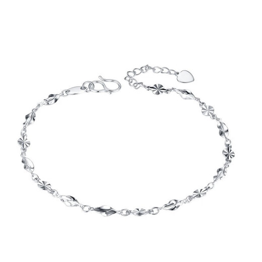 LAOLATU Gypsophila platinum bracelet for women, adjustable bracelet to commemorate love, birthday gift for girlfriend and wife, PT950 platinum bracelet, with quality inspection certificate