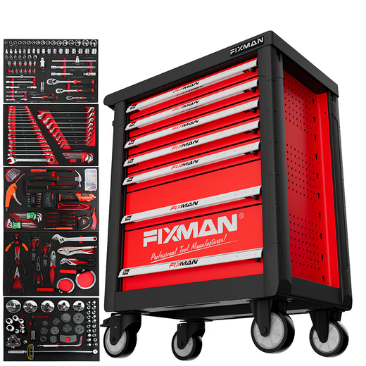 ABDT Auto Repair Heavy Duty Auto Repair Tool Trolley with Tool Trolley Factory Workshop Laboratory Movable Workbench 6-Pull Blue Tool Trolley (without Tools)