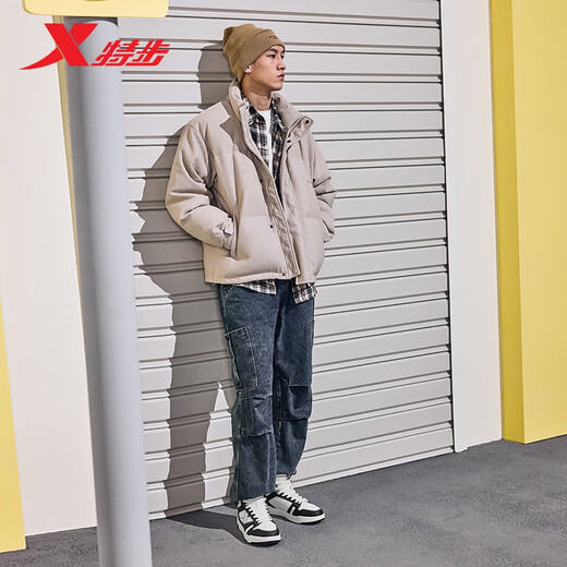 Xtep Men's Shoes Maxx-Lite Outdoor Sports Cotton Shoes Casual Shoes Plus Velvet Warm Winter Cotton Shoes