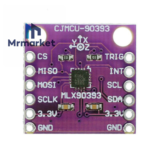 MCU-90393MLX90393 digital three-dimensional Hall sensor displacement angle rotation 3D position