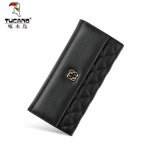 Woodpecker (TUCANO) bag women's wallet cowhide versatile long clutch bag coin purse women's wallet practical birthday gift for girlfriend
