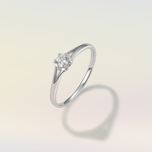 Saturday blessing 18k gold diamond ring women's love proposal diamond ring KGDB021074 about 8 minutes 12th birthday gift