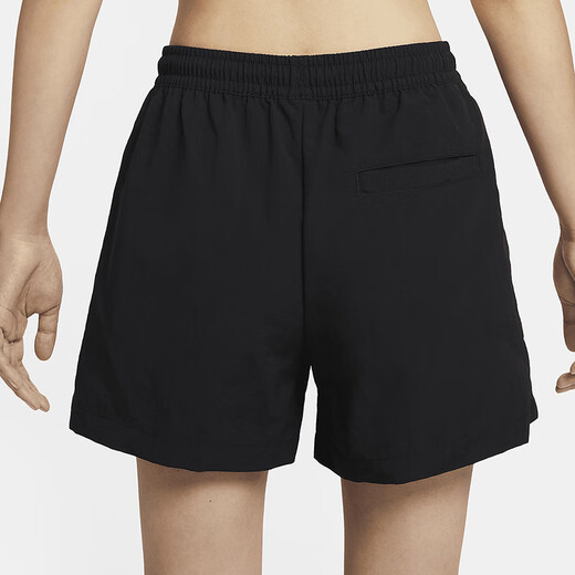 Nike (NIKE) Sporthose Damenhose 2025 Sommer Freizeithose gewebte atmungsaktive Trainingsshorts FV6623-020 FV6623-010 Schwarz L