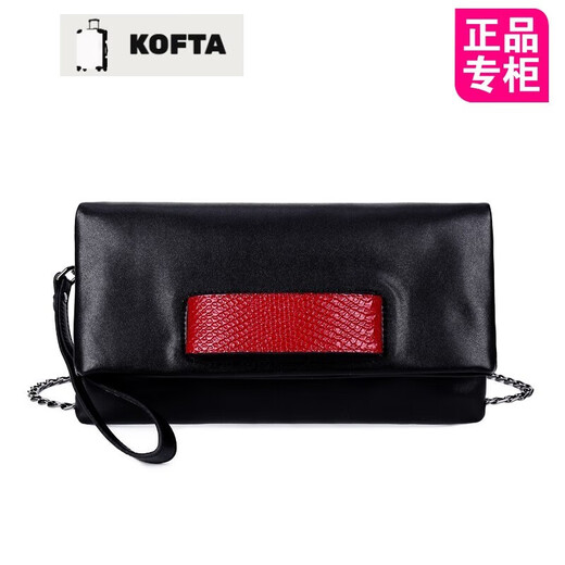 KOFTA品牌手拿包女包新款2025时尚真皮手包百搭信封牛皮手抓包生日礼物 红色