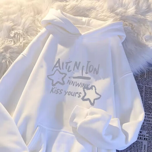 Sweat à capuche lâche à la mode pour les filles en automne et hiver 2025 Nouveau peluche à la mode moyenne et grande veste pour enfants