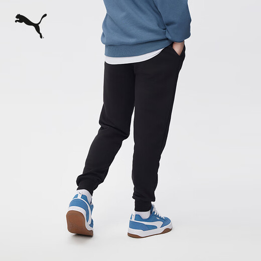 PUMA loose printed sports trousers and sweatpants men's new winter casual knitted pants 690224 black-01 M (175/74A)