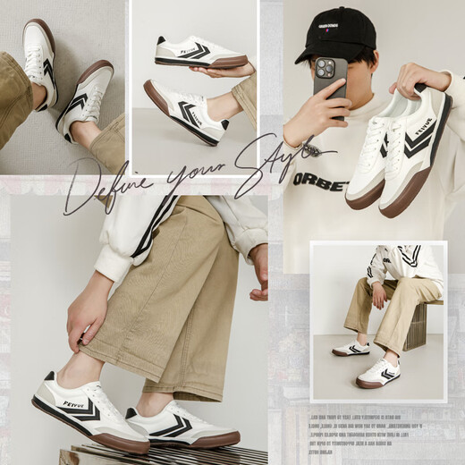 Feiyue offizielle Leinwandschuhe Herrenschuhe Deutsche Trainingschuhe 2025 Sommer Neue Retro Vulcanisierte Schuhe Freizeitsportschuhe Trendy Board Schuhe Rice Brown 42