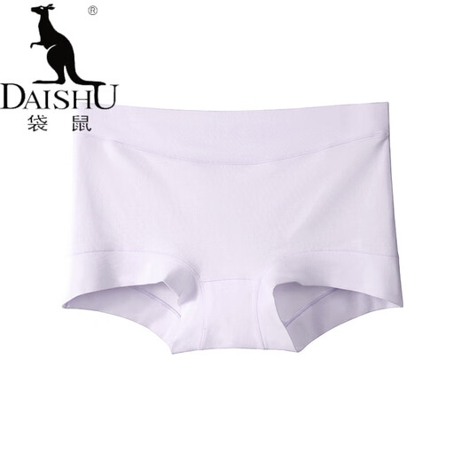 袋鼠（DaiShu）亲肤柔软长绒棉女士内裤中腰收腹纯.棉内裤女款蚕.丝内裆无痕 6627-粉色 3条 L 【推荐105-125斤】