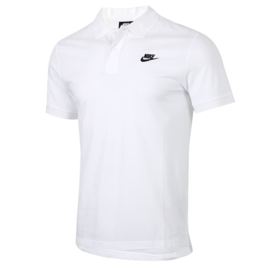 Nike (Nike) Camisa Polo Camiseta 2025 Camiseta de acero de entrenamiento de entrenamiento transpirable para hombres Camiseta de cuello blanco Mangas de algodón puro FN3897-010 S 100-120Jin [Jin equivale a 0.5 kg]