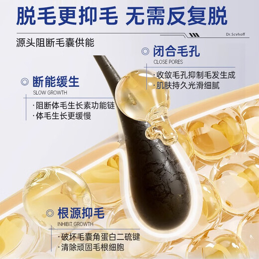 MOIHANR German high-end hair removal cream for men and women to remove beard, armpit, lip, facial, chest and leg hair from private parts, permanent root removal for the whole body, leaving no black spots and no pain, 2 sets