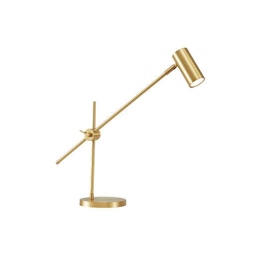 XMSJ Memory Copper Schlafzimmer Tischlampe Kinder lernen Spezielle Tischlampe faltbare nordische einfache Internet -Promi Creative Nachtlampe 9195 Tischlampe Schwarz Gold Gummi -Knopfschalter
