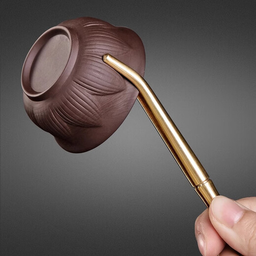 Fat Donglai's same style tea cup clip, tea clip, copper Kung Fu tea set accessories, brass tea making stainless steel non-slip tea cup clip, pure copper tea clip