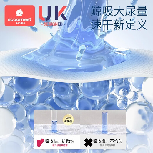 Scoornest new baby pull-up pants newborn diapers for male and female babies 84 pieces half-pack diapers XL size total (12-1 2 packs