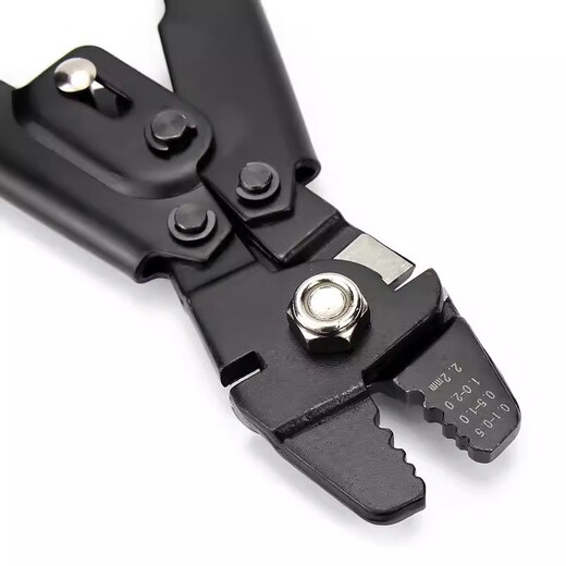 Tianzhuo Hardware stainless steel wire rope aluminum sleeve pliers 8-shaped round sea fishing joint aluminum clamp pressure pliers accessories 0.5-2.2mm aluminum sleeve pliers high-quality red handle aluminum sleeve pliers high-quality red handle