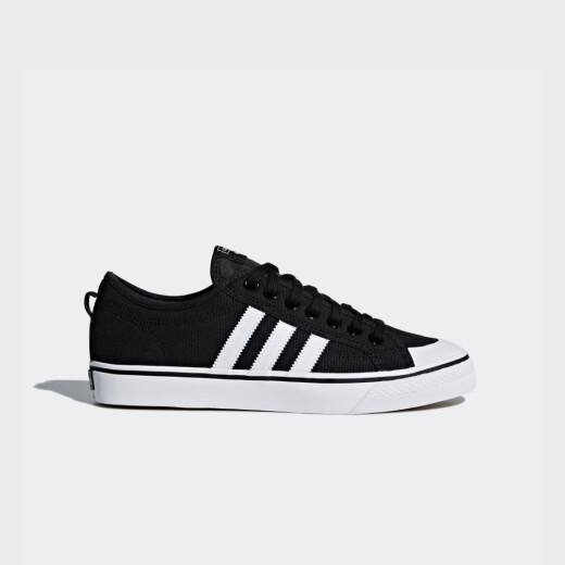 
adidas NIZZA casual retro basketball canvas shoes men and women adidas official Clover CQ2332 No. 1 black/white 43
