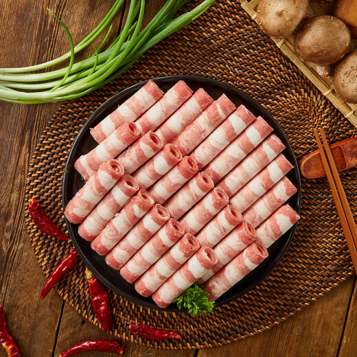 Fresh Luoji Australian Wagyu (grain-fed) imported raw cut fat beef roll 300g Snowflake beef slices high-end hot pot ingredients