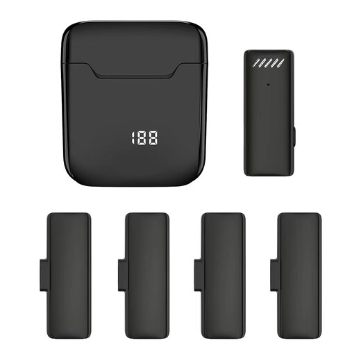 Yingyinda one-shot multi-receiver microphone, intelligent noise reduction, wireless lavalier type automatic connection, suitable for Apple, Android mobile phones and computers, multi-platform simultaneous live broadcast, charging compartment, OTG radio microphone, 1 mic and 3 receivers (three mobile phone live broadcasts). Please be sure to note the mobile phone interface when placing an order.