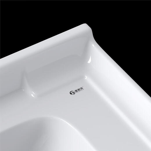 
POURNELLE Integrated Ceramic Basin Semi-Inset Wash Basin Basin Basin Basin Basin Square Wash Basin 1048NJ Cabinet Basin (including drain accessories)