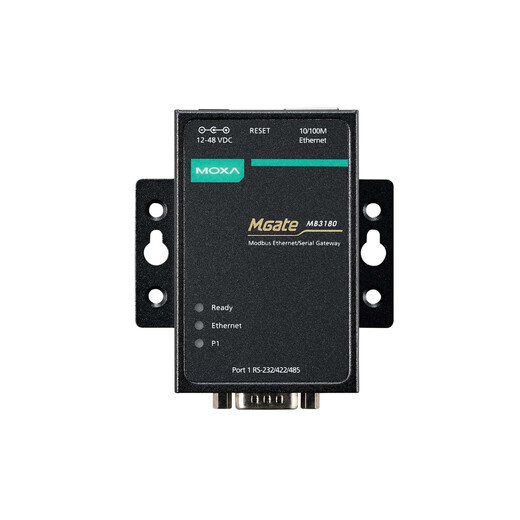 MOXA Mgate MB3180 1-port standard serial to Ethernet Modbus gateway