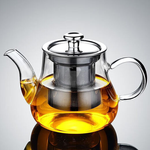 Huxian glass teapot heat-resistant and high-temperature-resistant thickened glass pot office household electric ceramic stove teapot kettle 400ml single pot