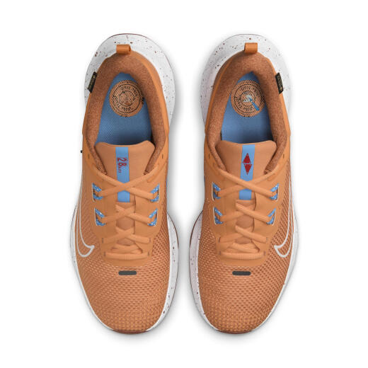 Nike (Nike) Kniper Kniper Trail 2 Gore-Tex Tareshing Men's Cross-Country Chaussures HM9734 800 Copper de lune / jaune clair bronzage / bleu plat / clair rouge foncé / blanc 45