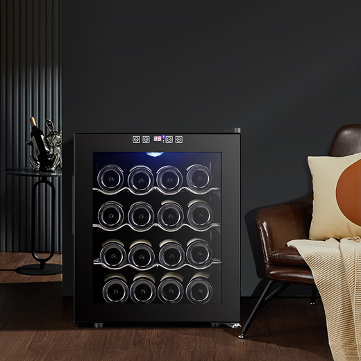 Bacchus red wine cabinet constant temperature wine cabinet home mini small electronic wine cabinet foreign wine wine cabinet built-in storage wine cabinet bw-50d1 stainless steel shelf 16 pieces