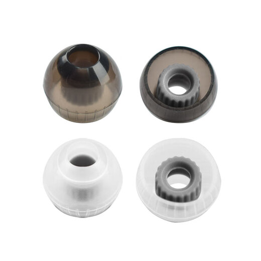 Feather touch is suitable for SIMGOT Xingge EA500LM/ea200/ea100 headphones headphone sleeves threaded ear cap protective sleeve TPU liquid transparent earplugs silicone sleeve earphone cap ear sleeves threaded ear caps black small size 1 pair buy 2 get 1 free