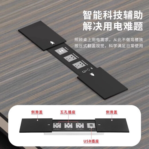 Sanque light luxury boss desk office desk simple modern chairman president desk executive desk manager office desk and chair combination 2.4 meters boss desk