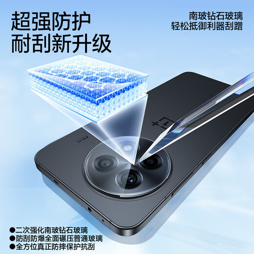 闪魔适用一加ace5/5pro钢化膜手机膜 一加ACE5/5PRO镜头膜防爆抗指纹防刮耐磨无气泡无白边保护贴膜 钻石镜头膜【全透明|防爆防刮】2片 一加ace5/5Pro通用【贴坏包赔】