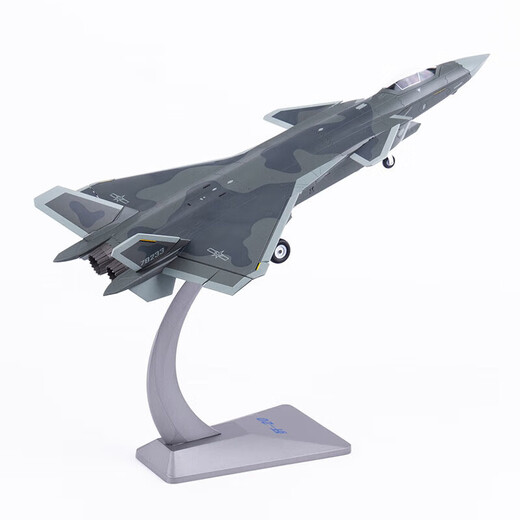 未止 歼20飞机模型合金军事模型国防展览摆件退伍纪念品1:48升级版 WZHL-15940