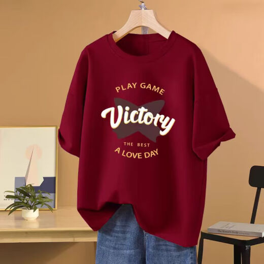 Yimuqi Korean version fat mm apricot pure cotton short-sleeved T-shirt for women 2025 new summer large-size slimming shoulder half-sleeved top trendy 1047# navy blue 100 pure cotton S recommended 80-100Jin [Jin equals 0.5 kg]