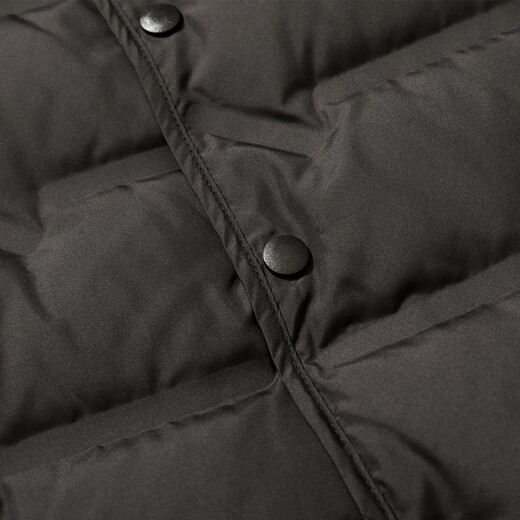 鸭鸭【90鸭绒】男式冬季宽松简约V领羽绒马甲休闲保暖纯色马甲男