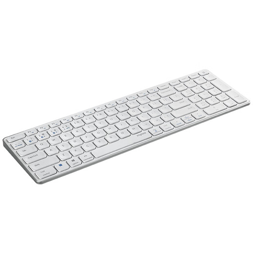 Rapoo E9350G Wireless Bluetooth Keyboard Office Keyboard Ultra-Thin Portable Keyboard Charging Keyboard 99 Keys Computer Keyboard Tablet iPad Keyboard White