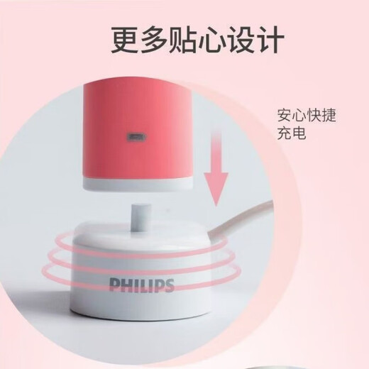 新安怡飞利浦电动牙刷6225/6250/6610/6620/8910声波震动牙刷C1/C2刷头 HX6250+充+刷头*2[浅蓝/紫可选]