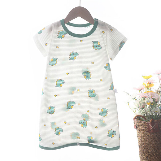 Baby Sommer Baby Nachtkippe Dünne Kinder Sommer Baumwollklimaanzug Anti-Kick-Nachtkämpfe Jumpsuit Pyjamas Blau dünn blau Astronaut 90