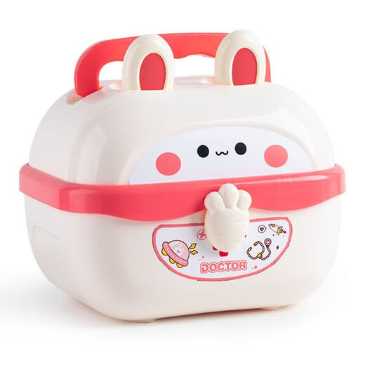 Yu senyi Kinderkinder Little Doctor Girl Toy Set Medicine Box Stethoskop -Injektion als Krankenschwester spielen Boy Baby New Powder 42 Stücke [Upgrade Version] mit Puppenbett