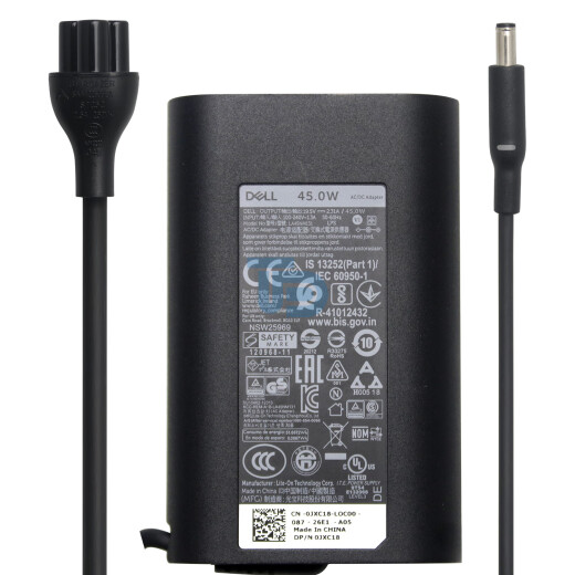 Cargador Dellxps 13 9360 9350 9343 9365 Adaptador 13 7373 7370 738 19.5v2.31a 45W 4.5 mm Interfaz de 4ta generación Lingyue/Latitud/Vost