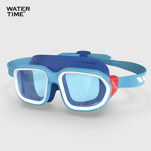 WATERTIME/Shuichuan Children's Swimming Goggles 6-12 years old large-frame swimming goggles professional anti-fog swimming goggles 10-15 years old Seaside Blue